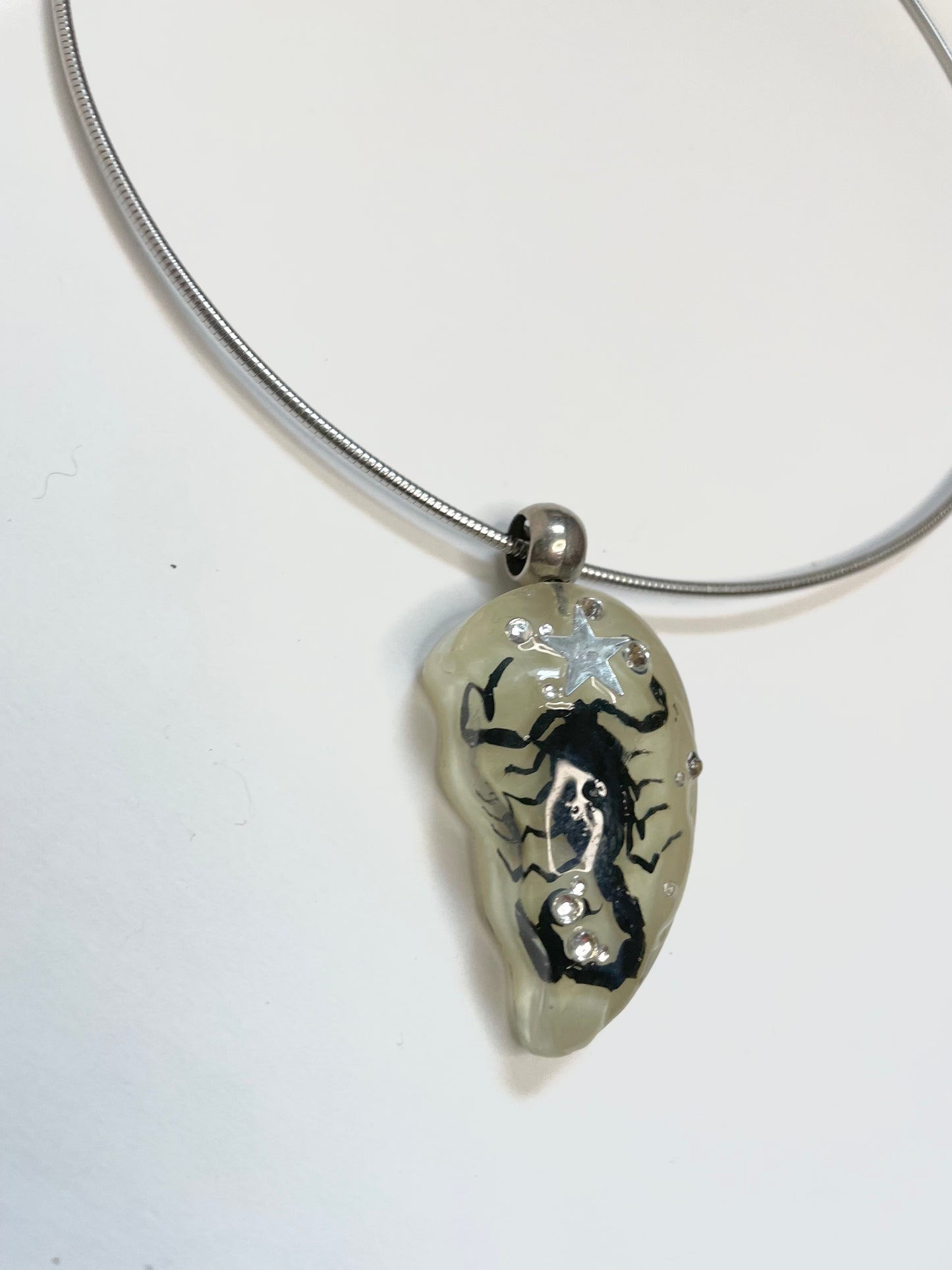 longing half heart wired choker