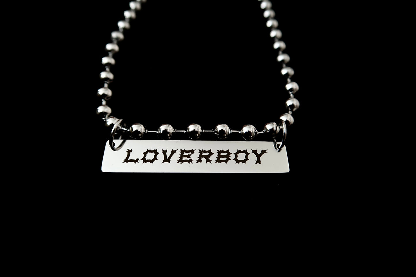loverboy ball chain necklace