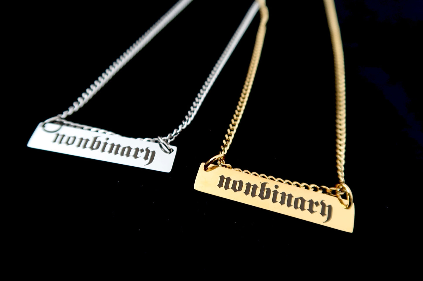 nonbinary chain necklace
