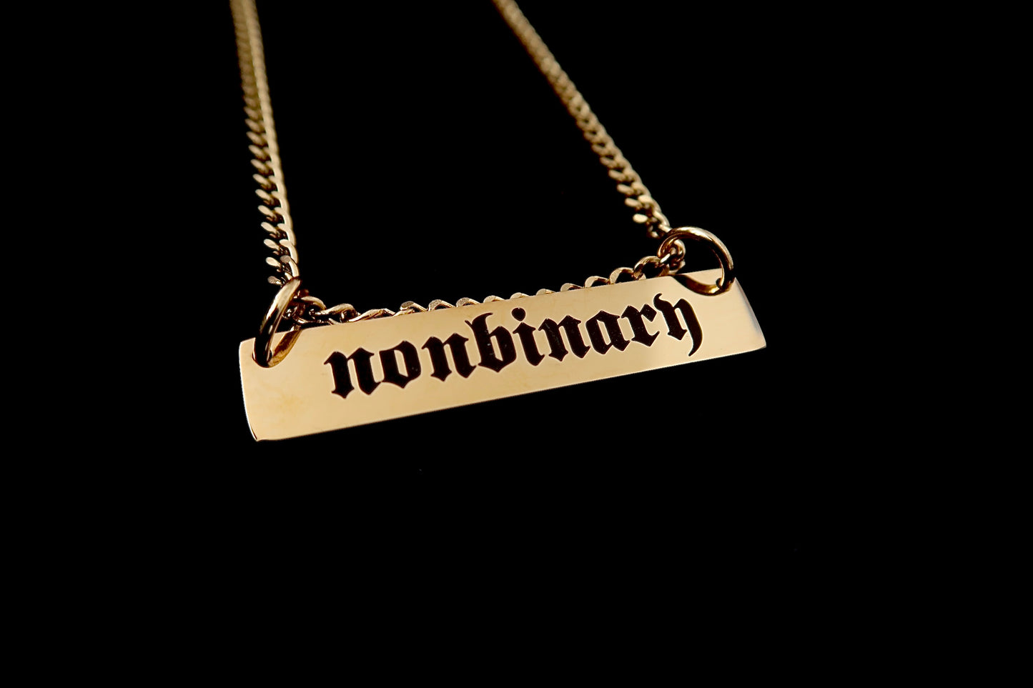 nonbinary chain necklace