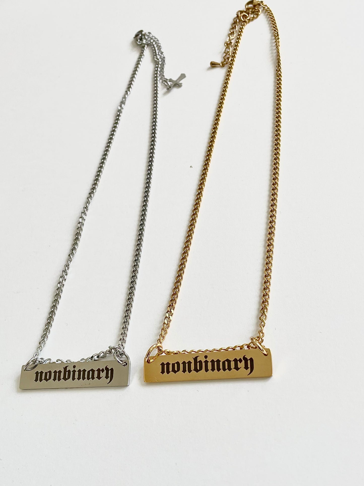 nonbinary chain necklace