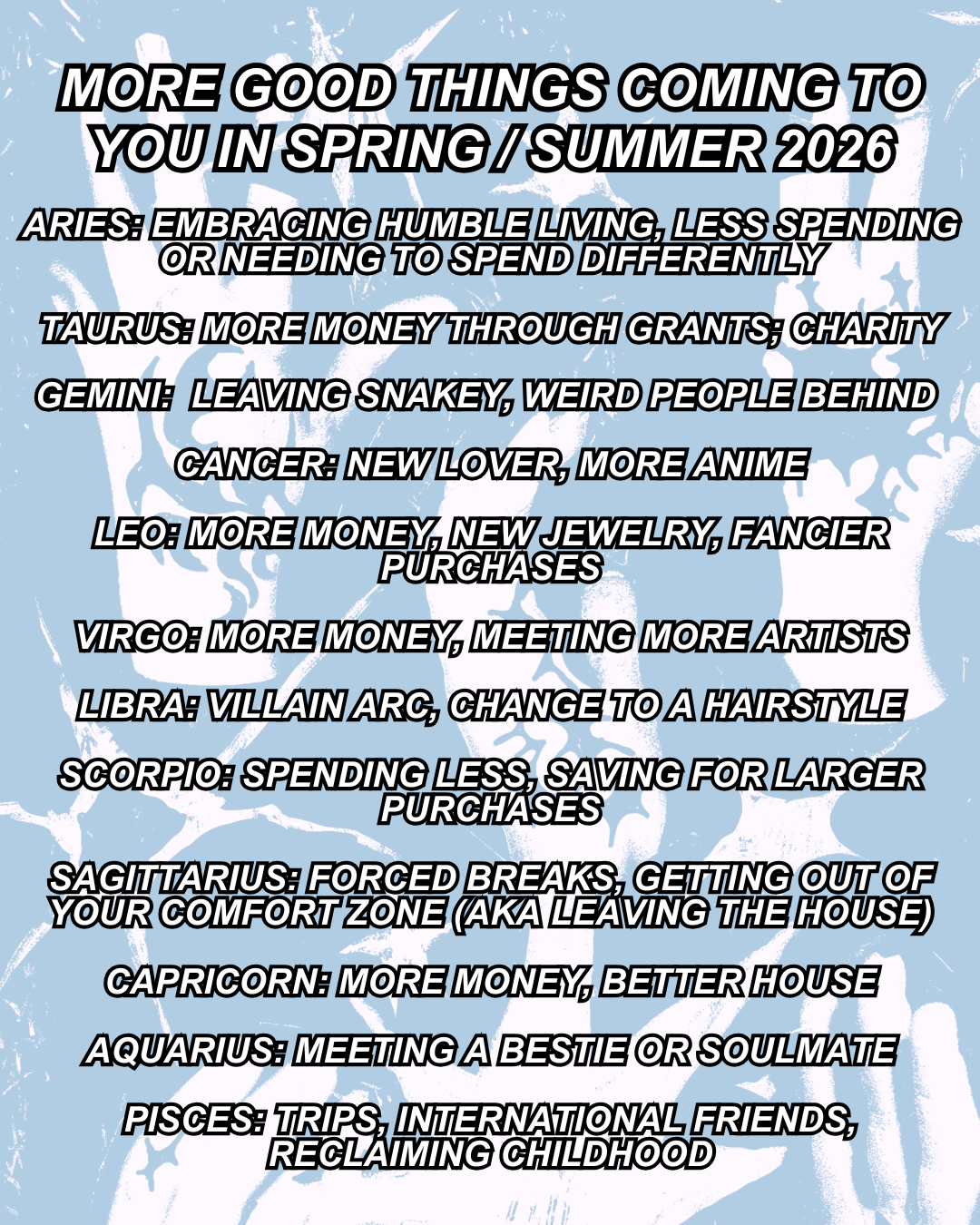 SPRING SUMMER 26 - GOOD STUFF 4 U - EXTENDED READINGS