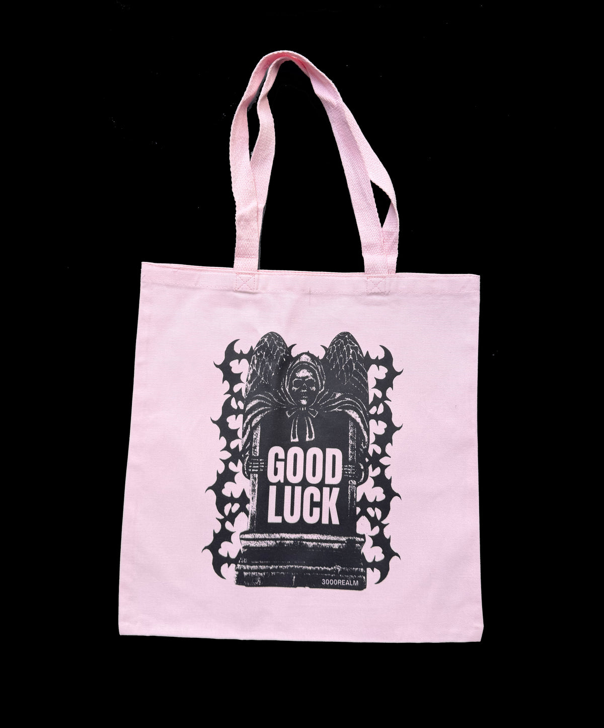 GOOD LUCK GRAVESTONE TOTE BAG