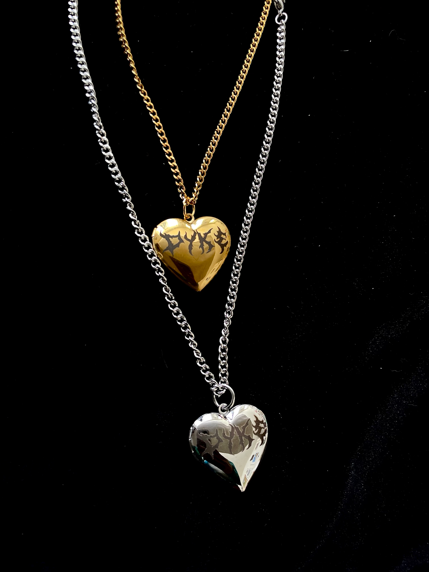 DYKE HEART LOCKET - SILVER / GOLD