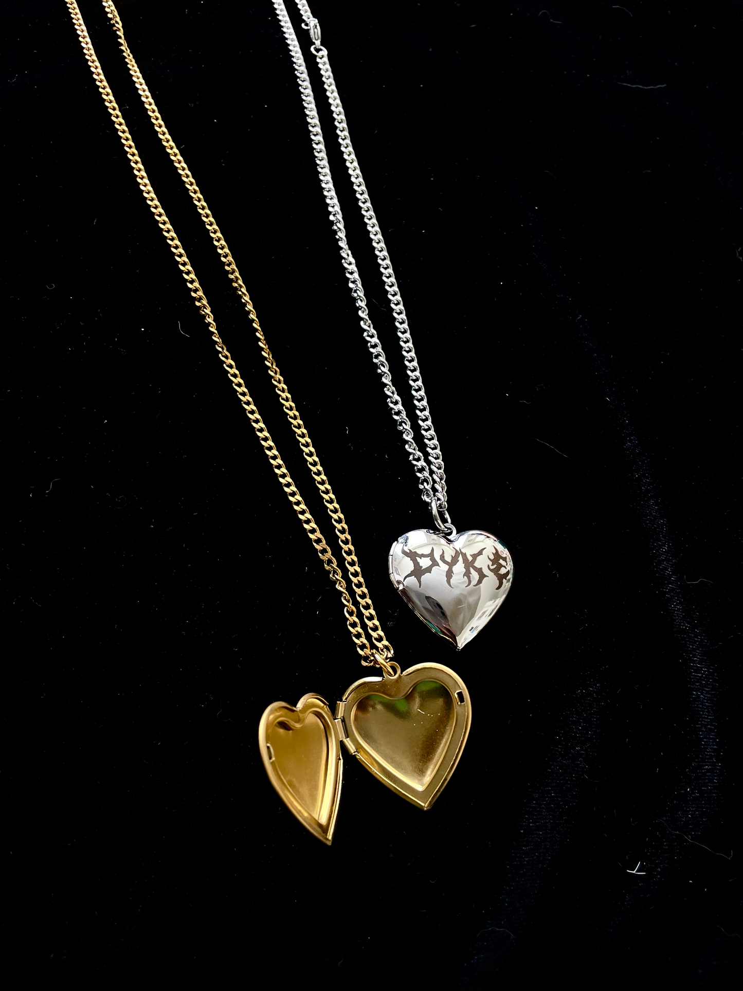 DYKE HEART LOCKET - SILVER / GOLD