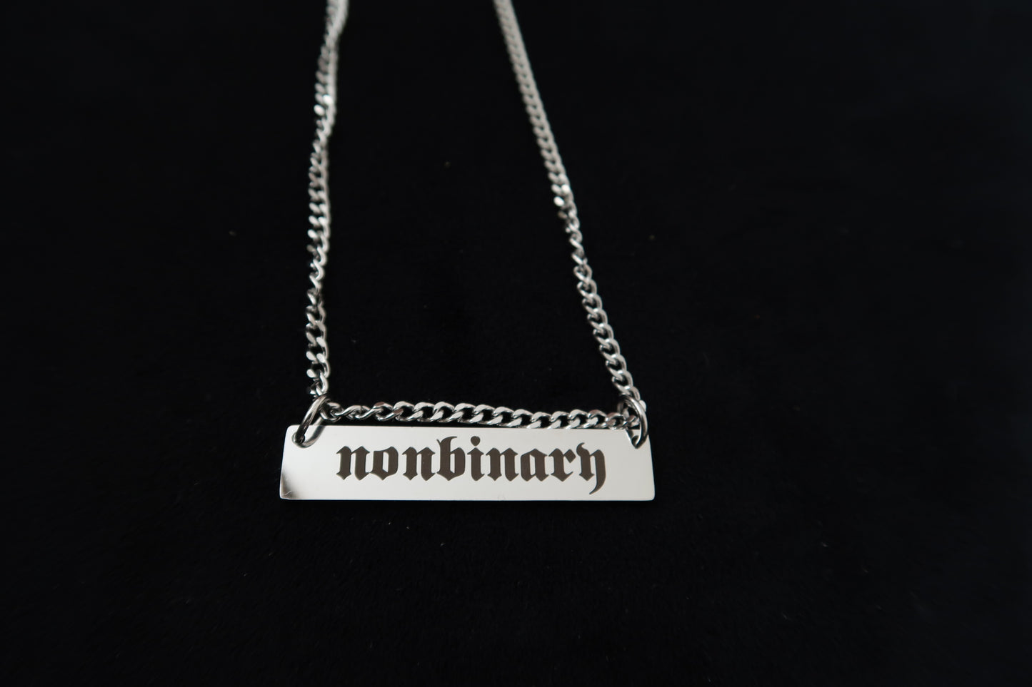 nonbinary chain necklace