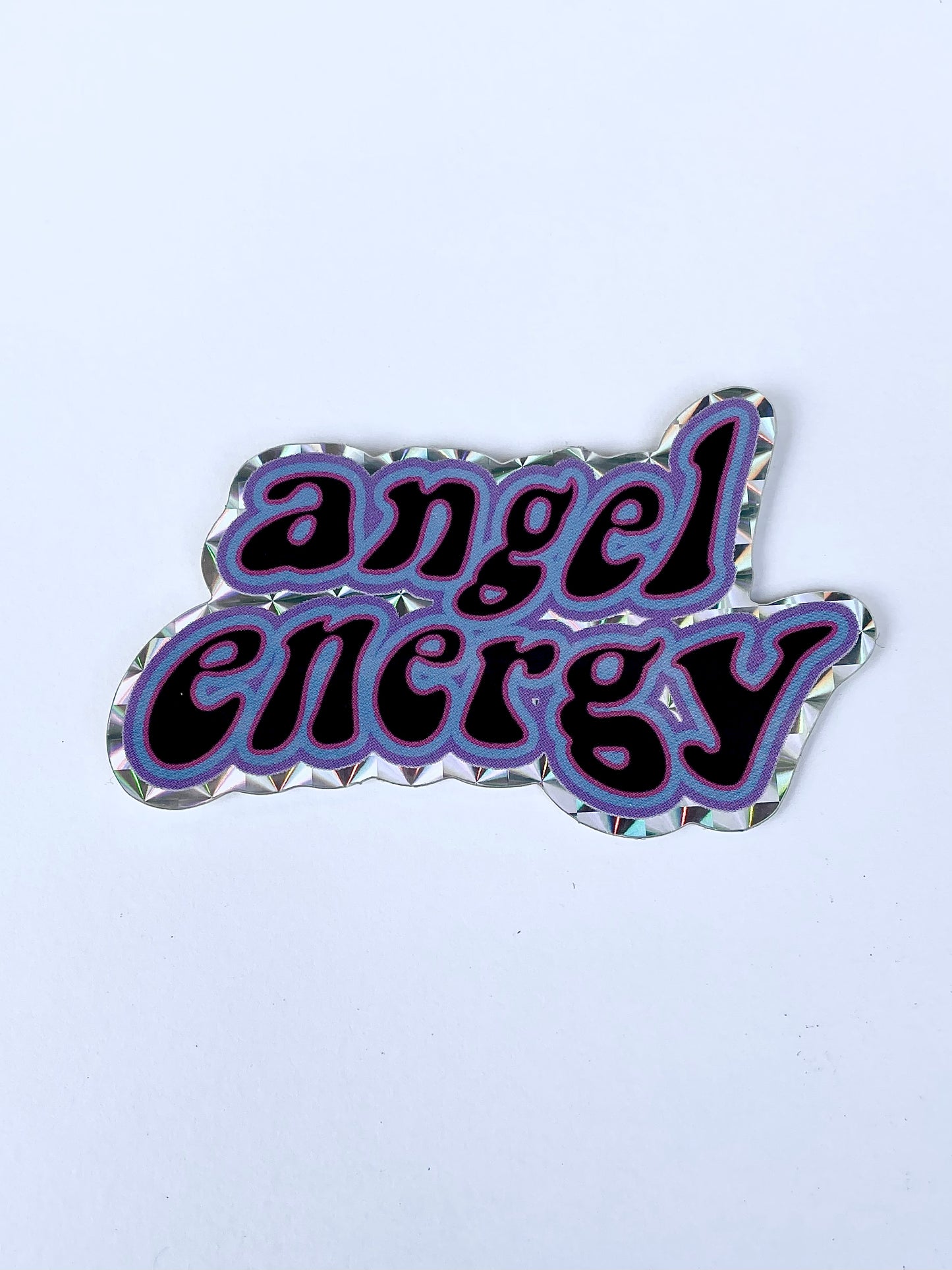 angel energy holographic sticker