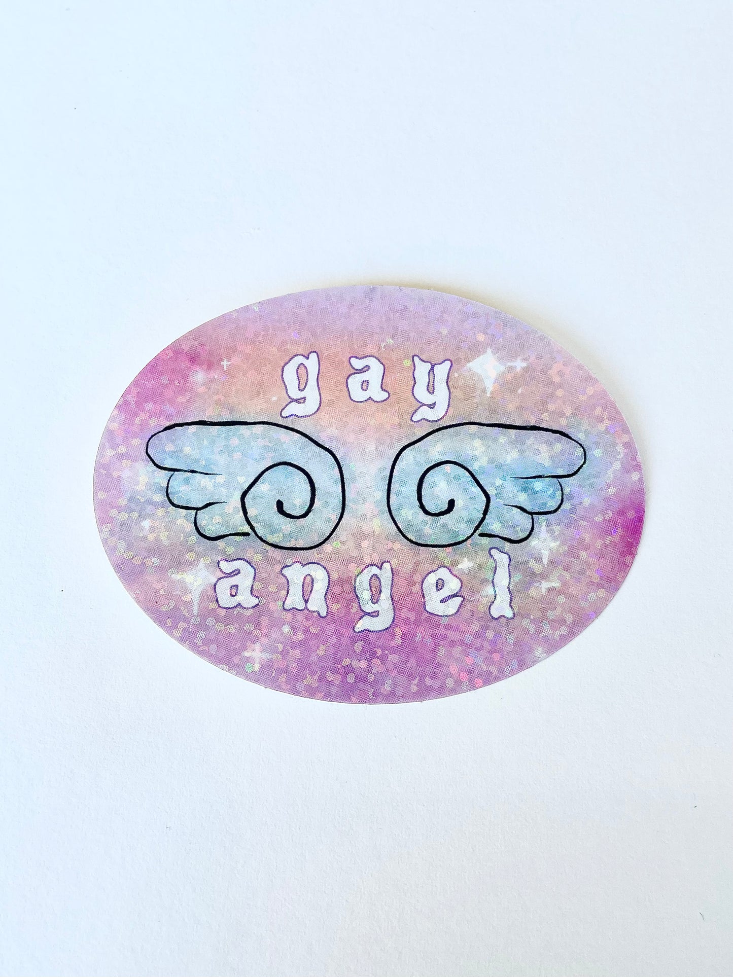 gay angel sticker