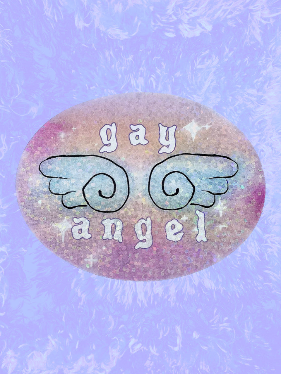 gay angel sticker