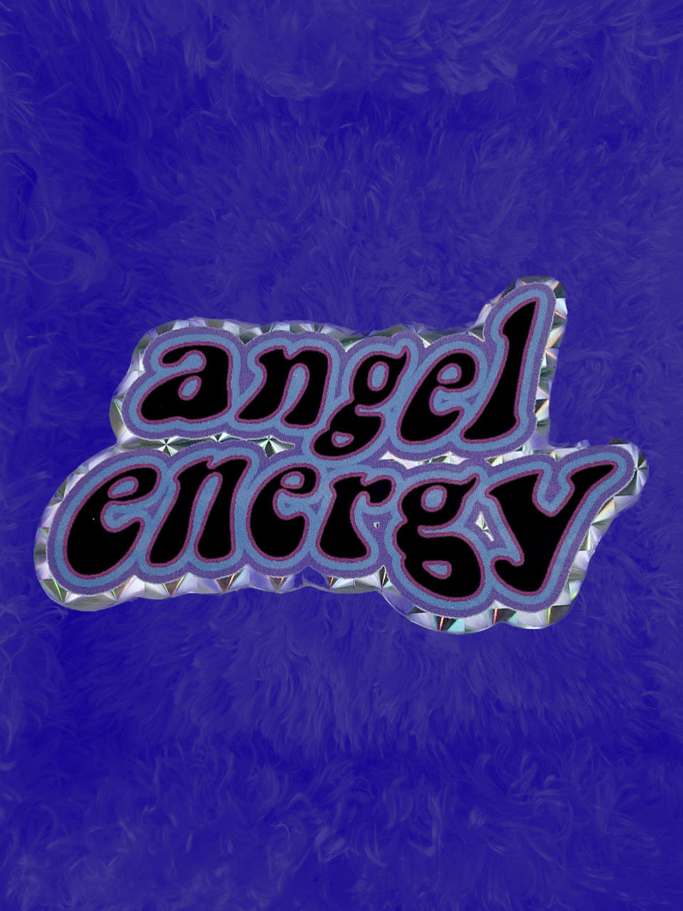 angel energy holographic sticker