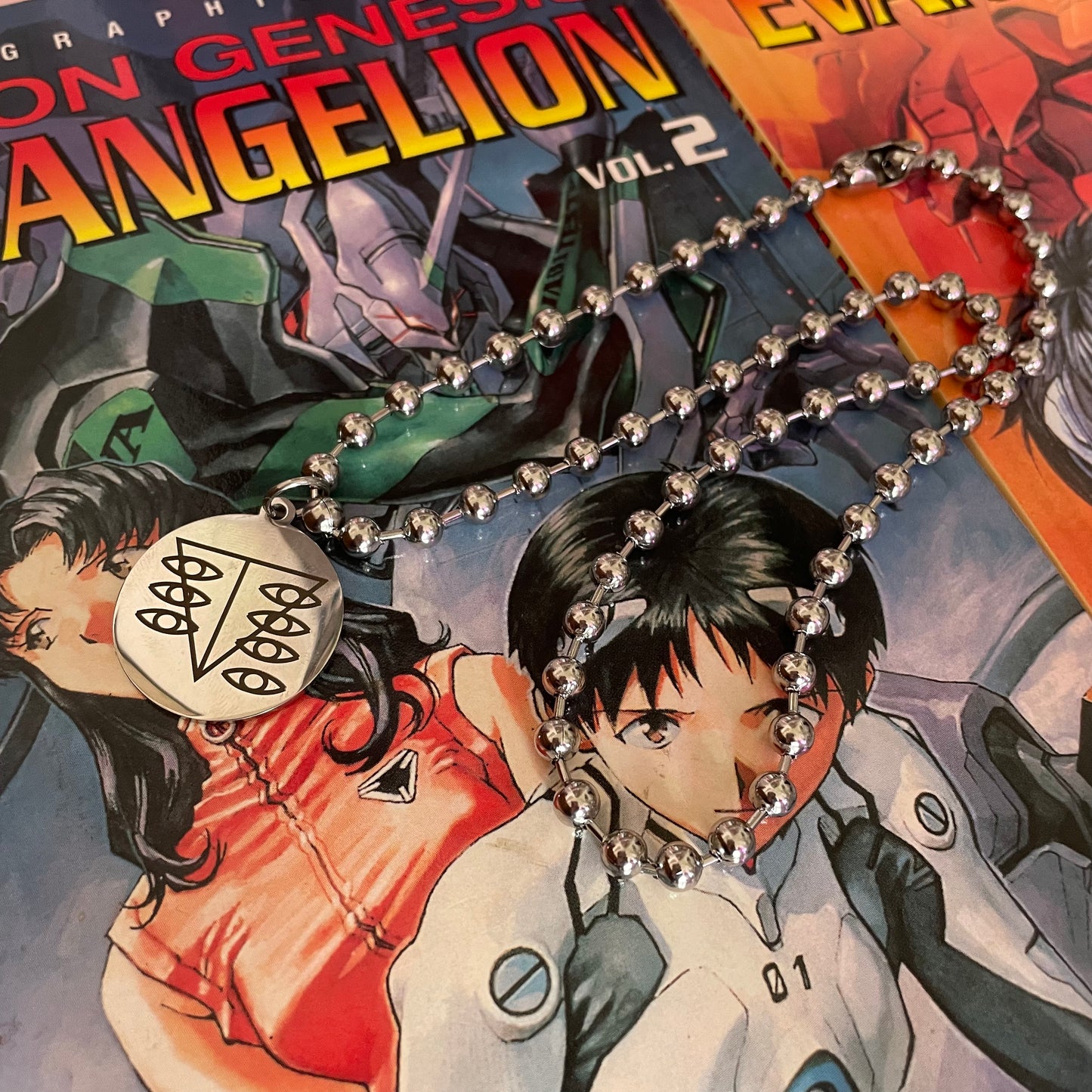evangelion seele ball chain necklace