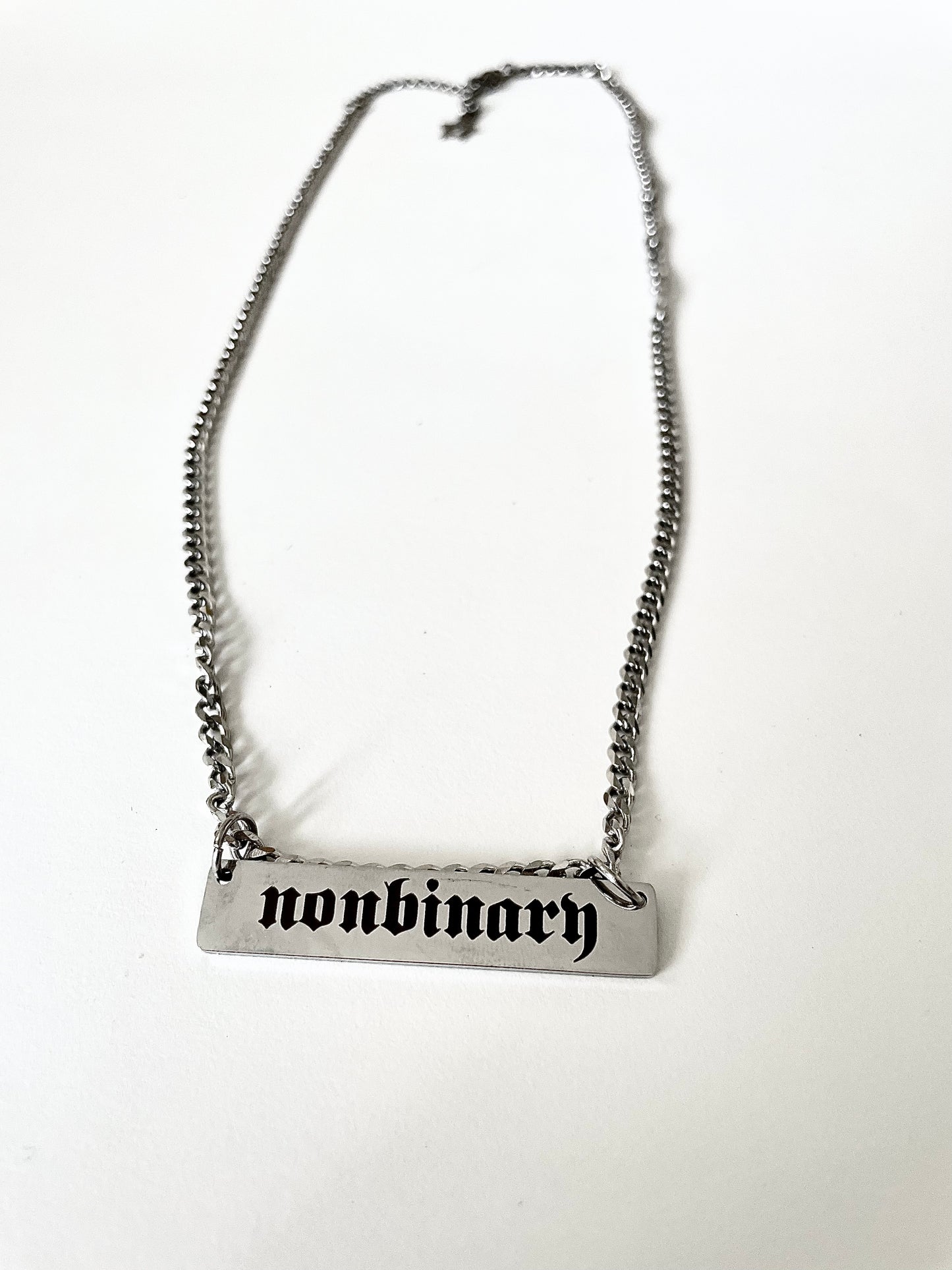 nonbinary chain necklace